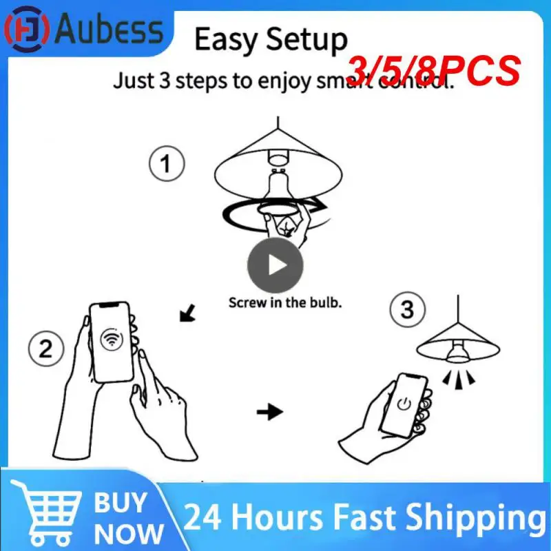 

3/5/8PCS Zigbee 3.0 Recessed Led Spotlight Over 30000 Hours Smart Led Light Color Changing Warm Cool Light Led Downlight