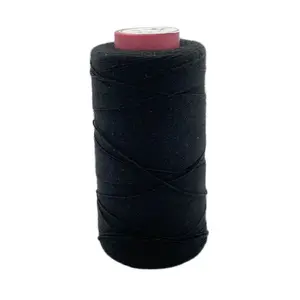 1 roll Black cotton thread hair weave thread with gift 1 pc 6.5cm C curved needle in USA (United States)