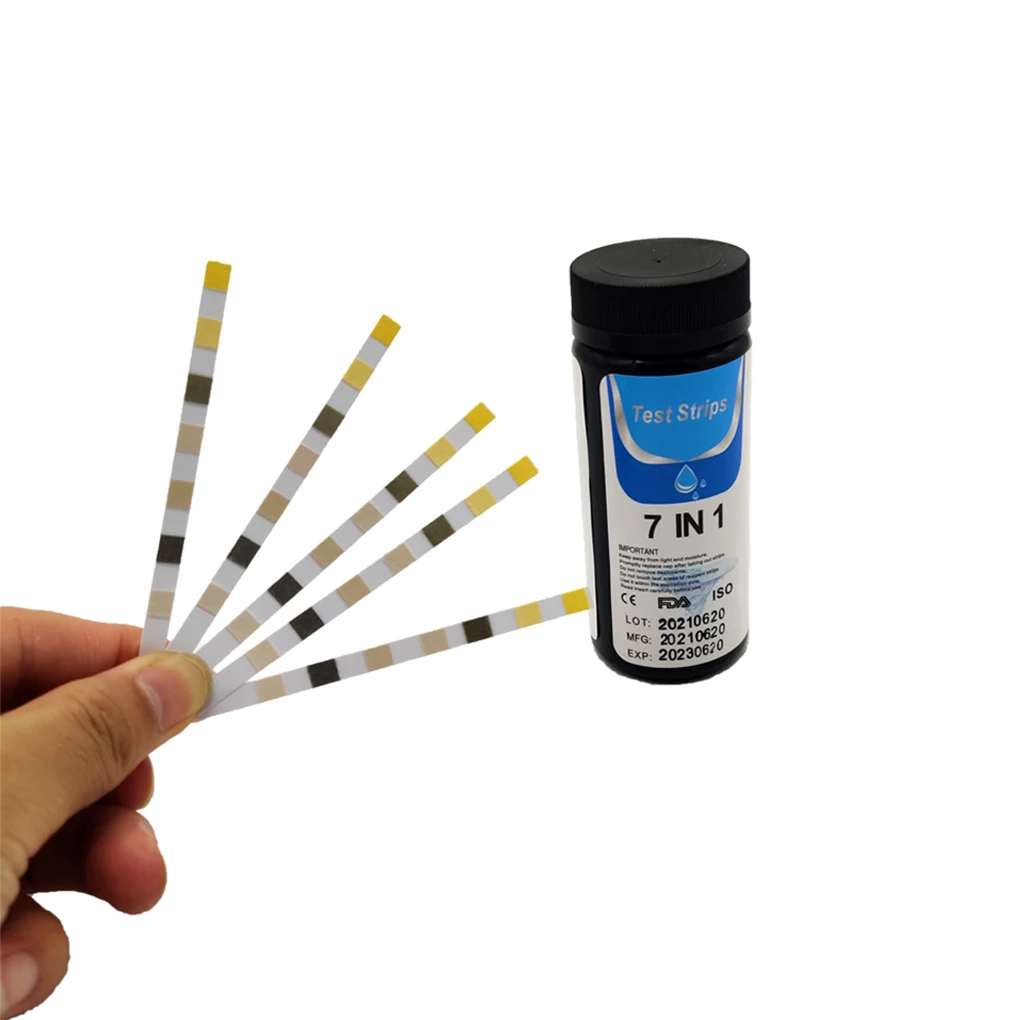 

7 in 1 Swimming Pool PH Paper Cosmetics Hot Tub Food Milk Drinking Test Strips Portable Industrial Testing Meter