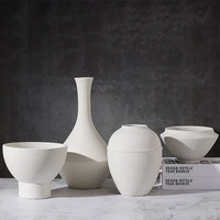 modern nordic chinese stoneware pitted element ceramic vase