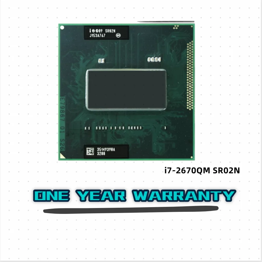 

Процессор Intel Core i7-2670QM i7 2670QM SR02N 2,2 ГГц четырехъядерный восьмипоточный Процессор 6 Мб 45 Вт Разъем G2 / rPGA988B