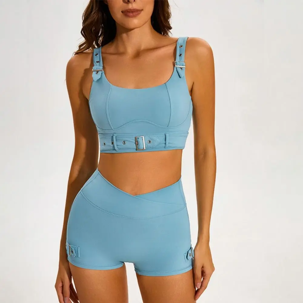 Удобный байкерский шикарный стильный женский спортивный бюстгальтер без