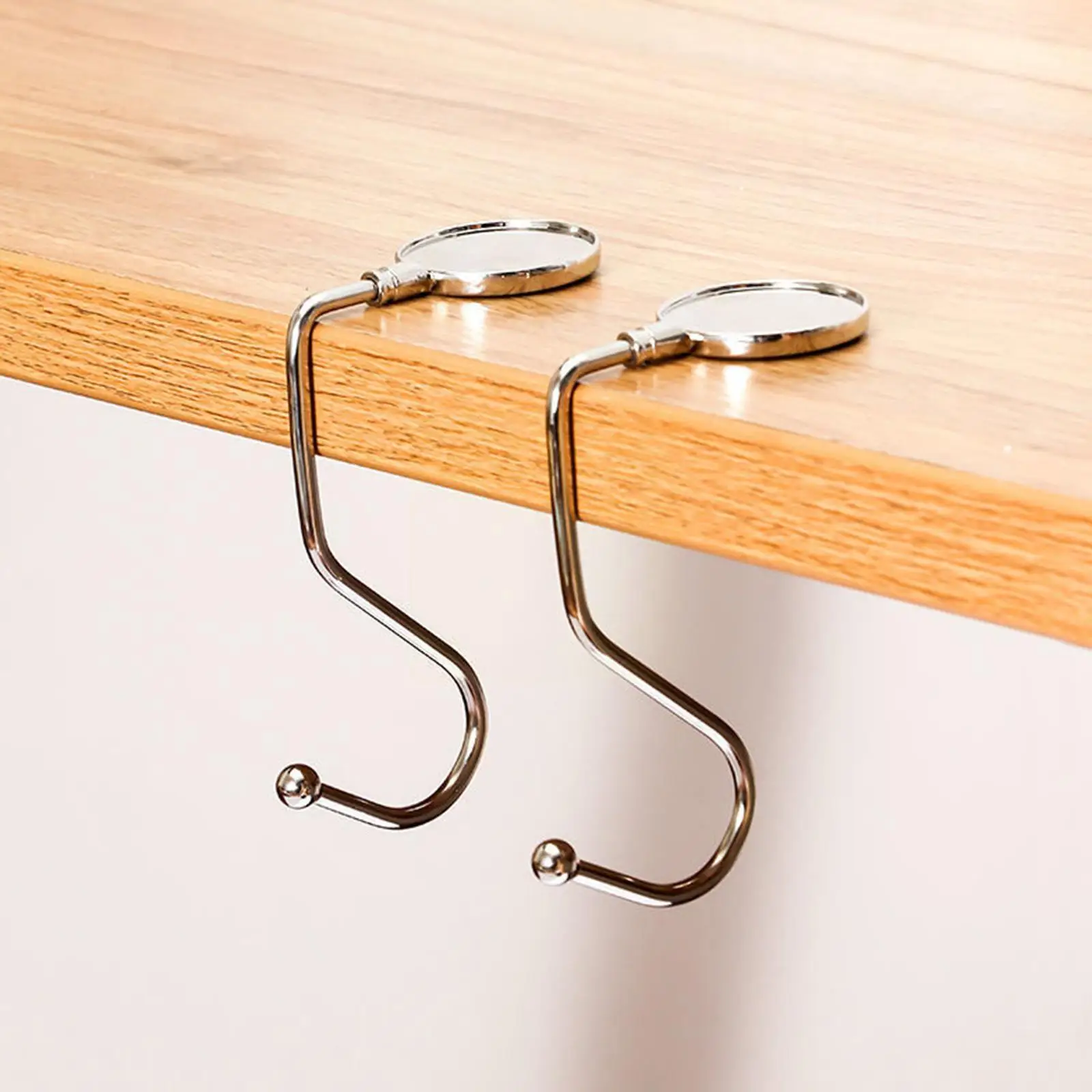 

1pc Portable Folding Bag Hook Hanger Foldable Table Holders Purse Women Office Hook Organizer Handbag Handbag Desk Hook Sid I2d8