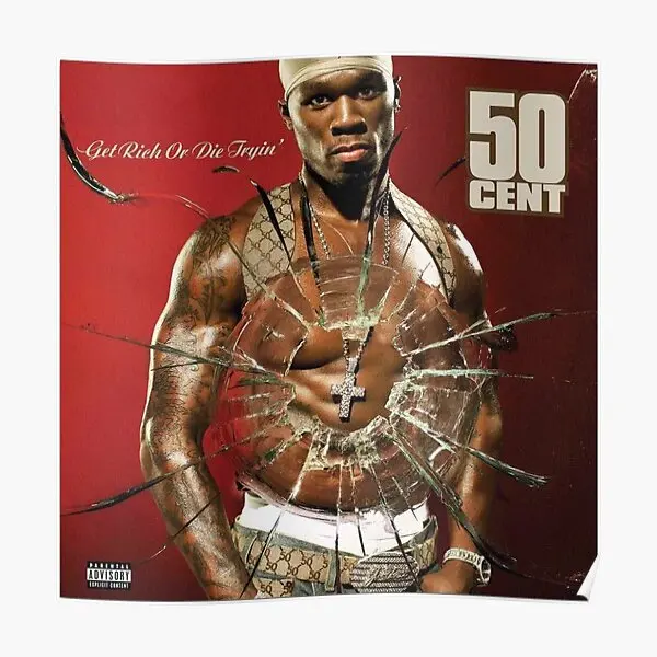 

Плакат с обложкой альбома 50 центов, домашний принт, Современная роспись, забавное искусство, винтажный Настенный декор, картина, украшение комнаты без рамки