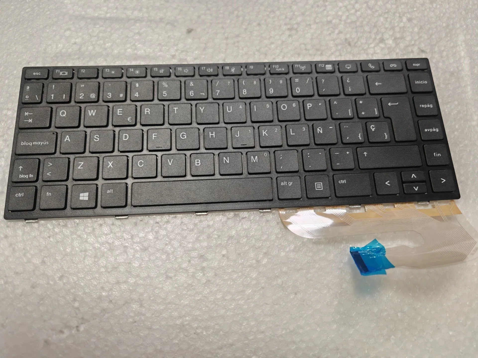 Испанская клавиатура для HP EliteBook 745 G5 G6 840 846 ZBook 14u черная рамка