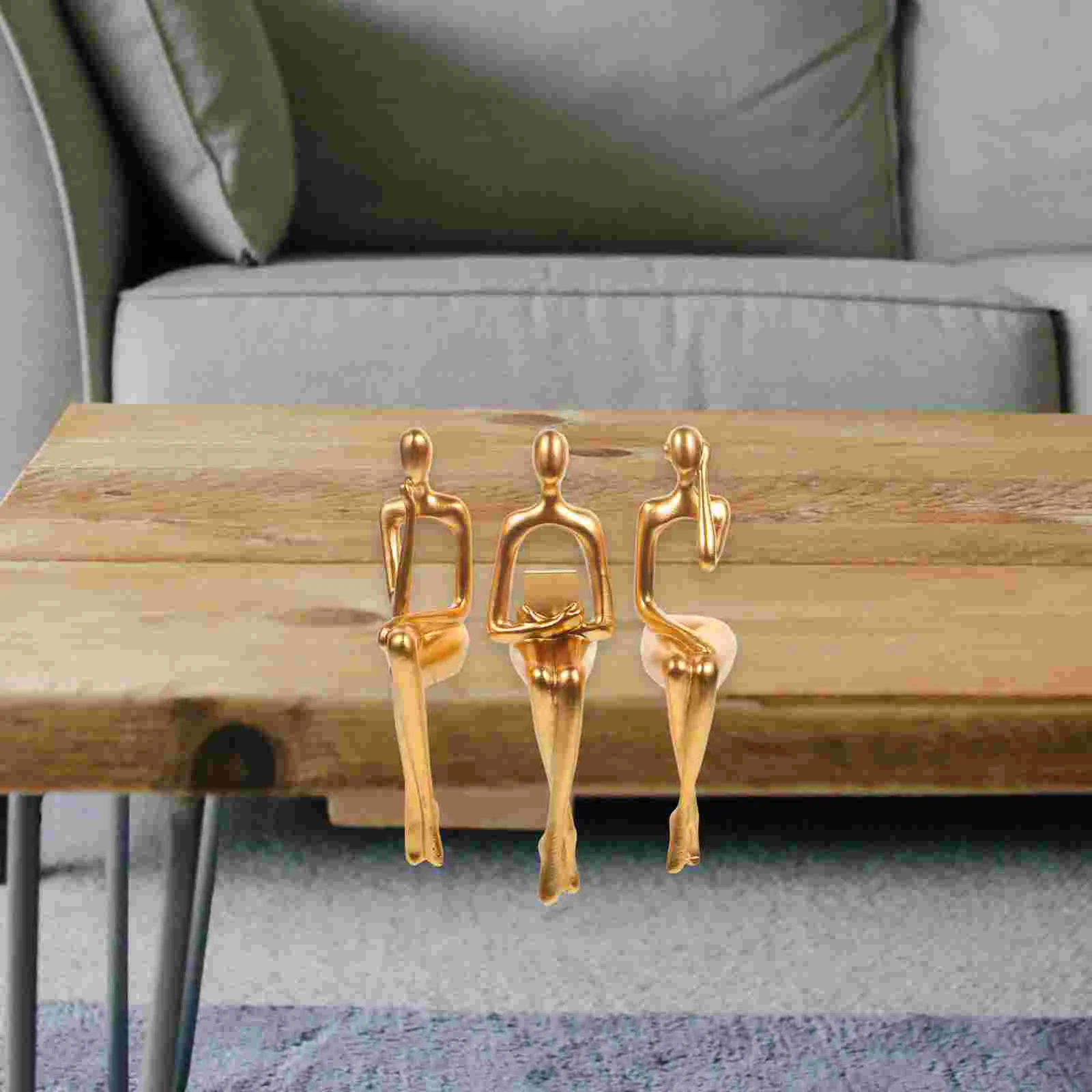 Украшения статуя мыслителя из смолы абстрактные фигурки скульптура домашнее