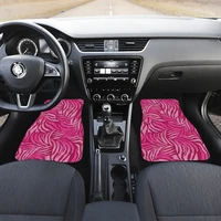pink abstract art car floor mats set front and back floor mats for car car accessories