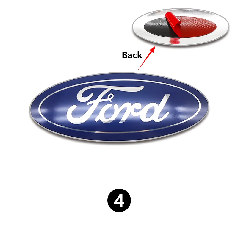 

Передняя решетка Ford с логотипом на капоте, металлический значок, наклейка с логотипом, аксессуары для Ford Focus mk2 mk3 Fiesta mk7 Ranger Mondeo mk4 S-MAX