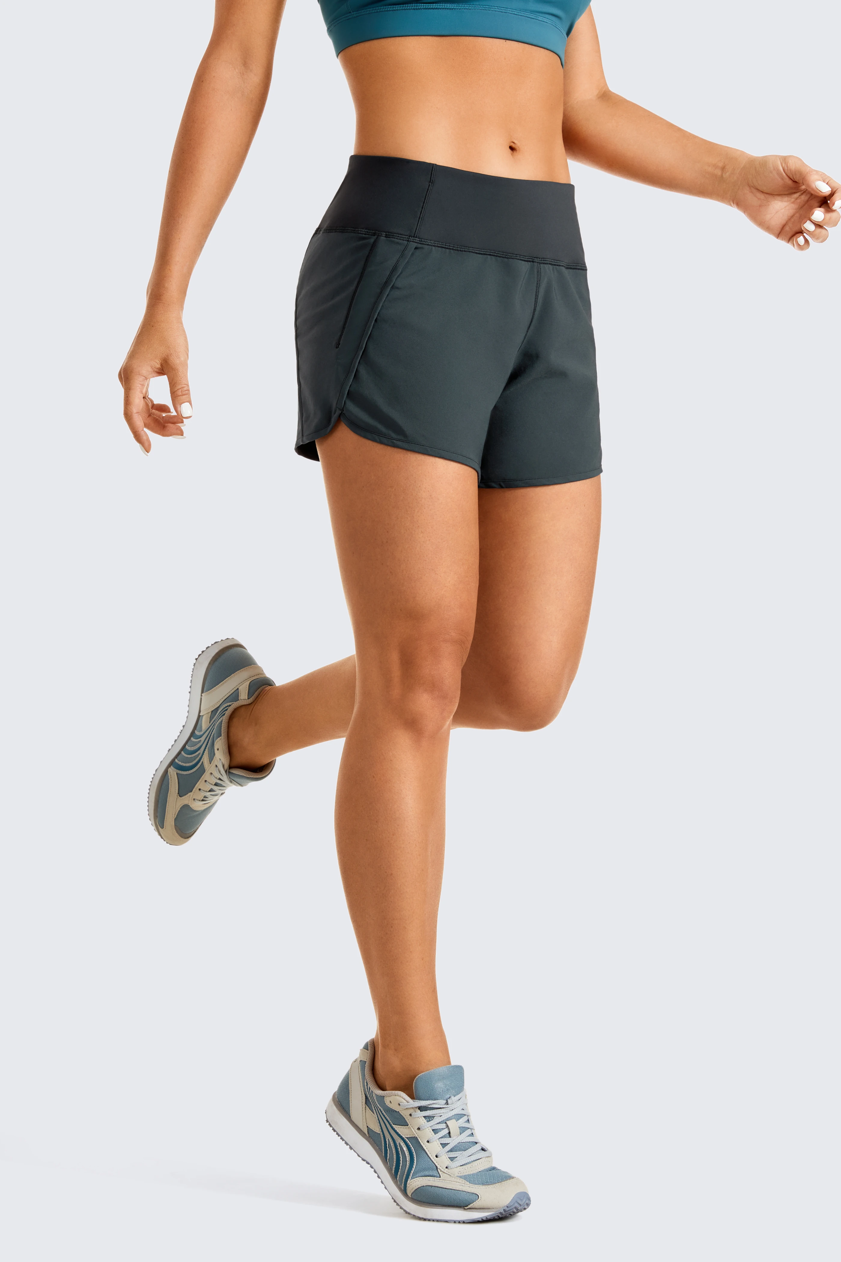 Womens Lightweight Gym Athletic Workout Shorts Liner 4