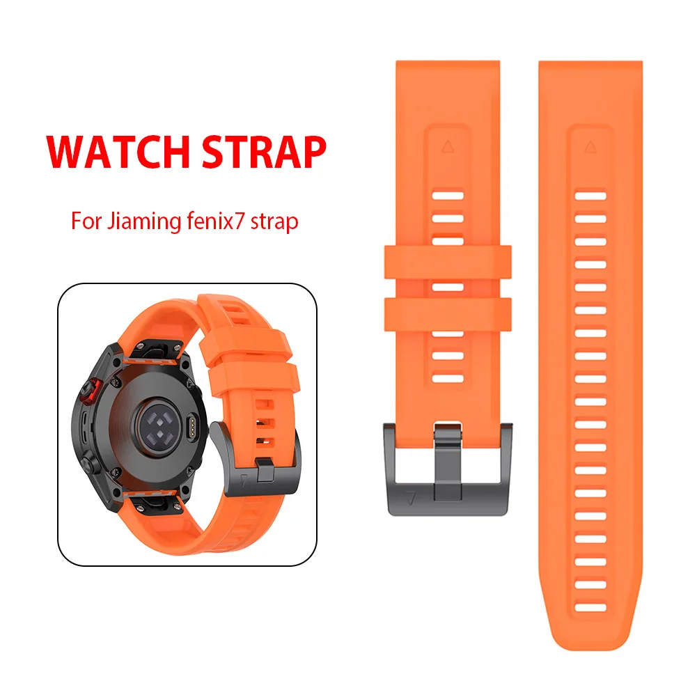 

Ремешок силиконовый для Garmin Fenix 7, спортивный сменный Браслет для наручных часов, 22 мм, аксессуары