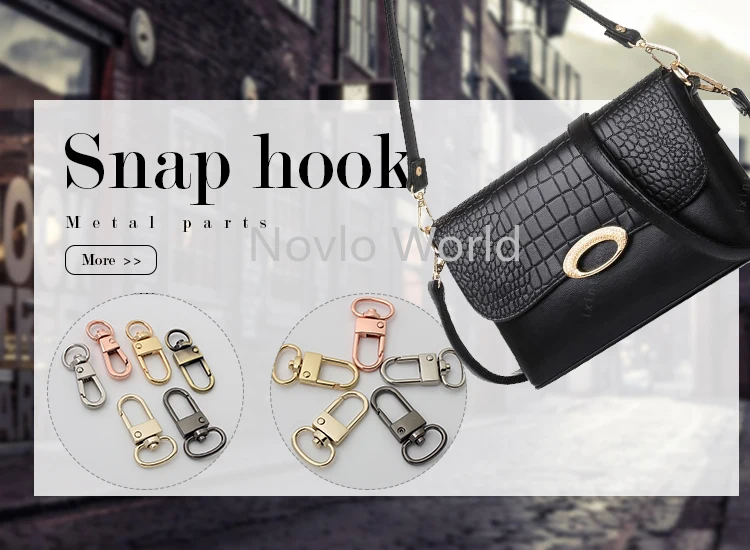 20-100pcs 7 Size New Rainbow Snap Hooks Swivel Clips Metal Buckles Leather Bag Keychain Dog Collar Wholesale Accessories