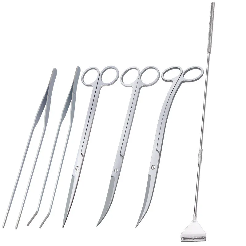 

Aquarium Aquascape Plant Tool Scissor Tweezer Tools Wave Scissors Aquatic Plants Cleaning Tools Storage Holder Aquarium Supplies