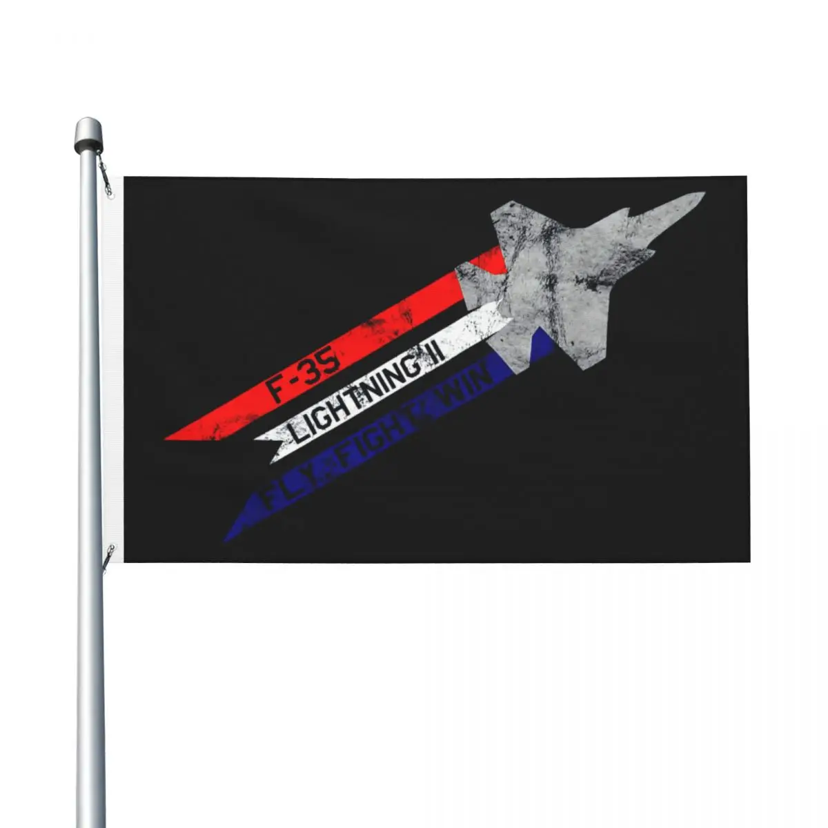 

F-35 Lightning Double Sided Banner Breeze Flag Garden Flag Decorative Flag Party Banner 3x5FT (90x150cm)