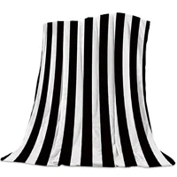 Stripes of Various Colors Flannel Throw Blankets Soft Lightweight Warm Kid Adult Camping Gift Hypoallergenic Sofa Bed Decorative