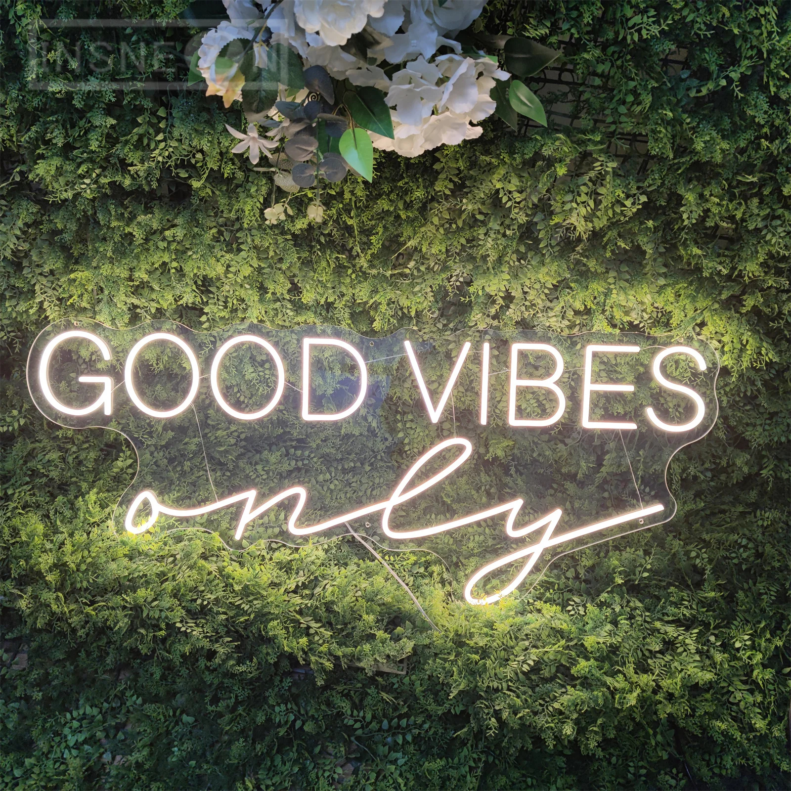 

Good Vibes Only Neon Sign Room Wall Decor LED Neon Light Party Bar Club Wedding Bedroom Aesthetic Decoration Gifts Night Light