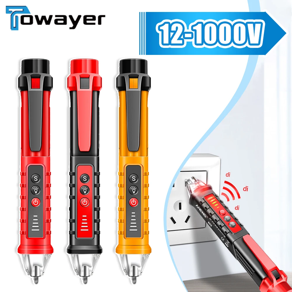 

1PC Electric Pen High-Precision Induced MultiFunctiona Electric Tester Pen Light Partition Wall Voltage Tester Detector Test Pen