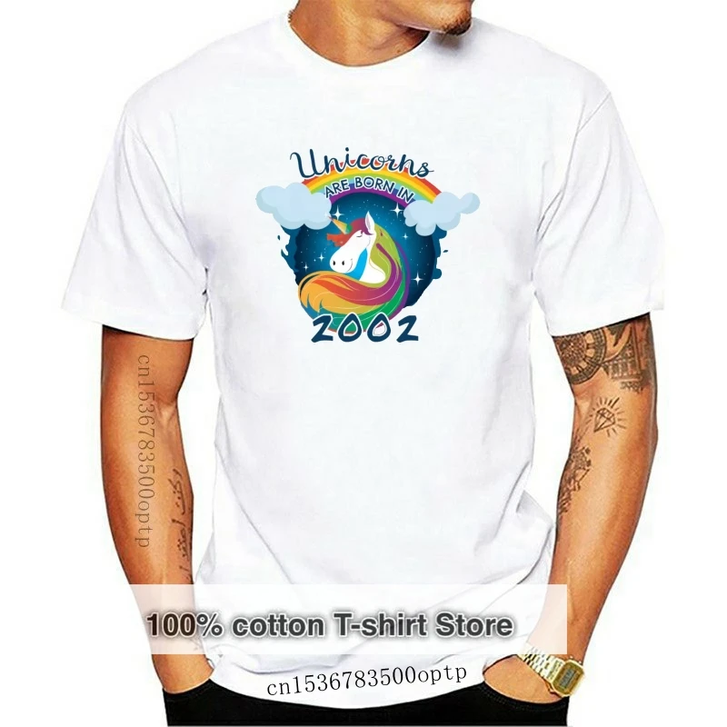 

Print Comical Unicorns Are Born In 1994 Einhorn T-Shirt For Men 2019 Trend Clothes Men's Tshirt Humorous Cotton