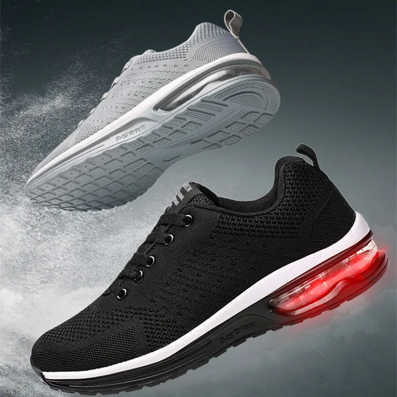 

Модные Дизайнерские кроссовки для женщин и мужчин, дышащие воздухопроницаемые амортизирующие кроссовки для бега размера плюс 35-47, мужская ...