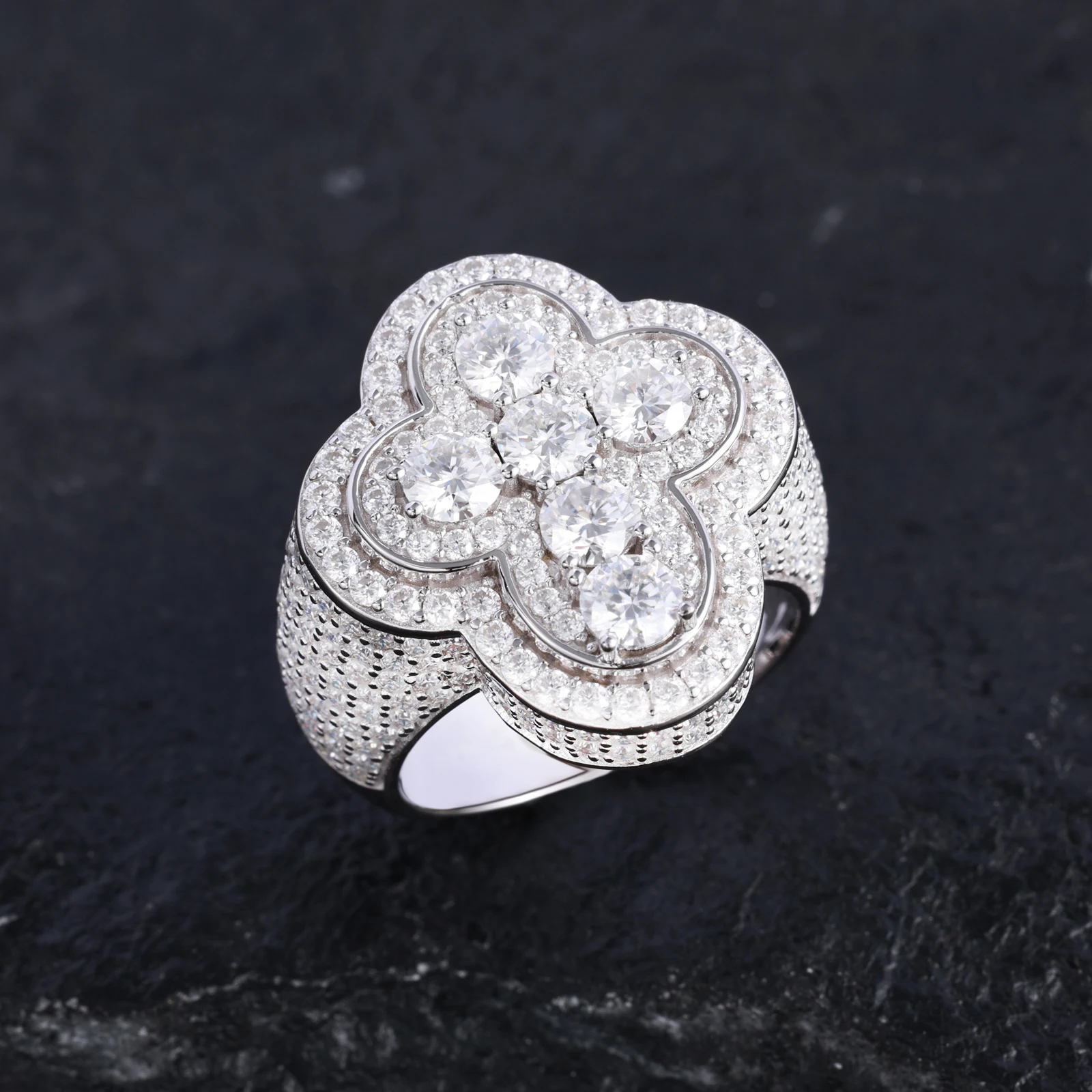 TUHE унисекс серебро 925 пробы крестообразное кольцо искусственные кольца для пар