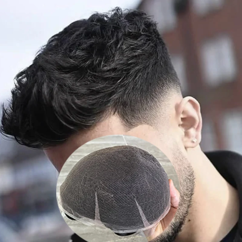 # 1 Джек черный коричневый блондин полностью швейцарская кружевная основа парик