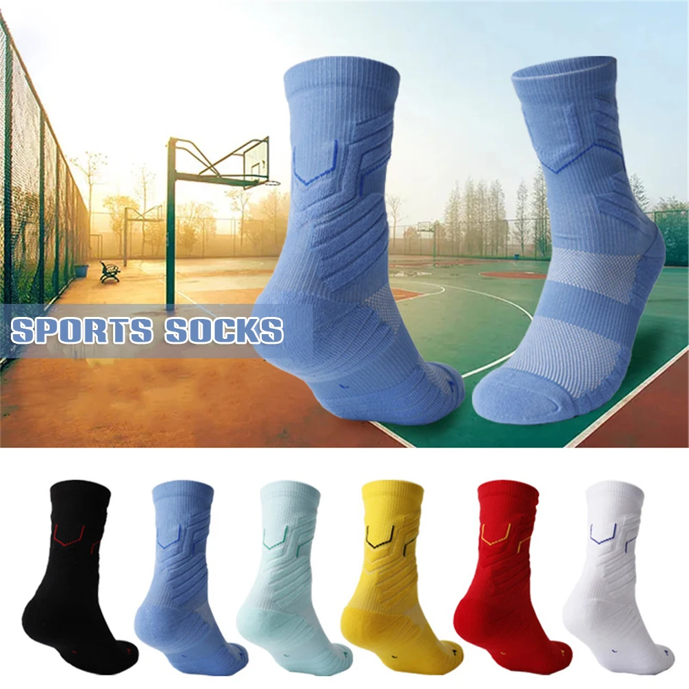 

Men's Cushion Crew Socks Moisture Control Multi-Sport Athletic Compression Socks Anti-odor for Basketball Running Football 양말