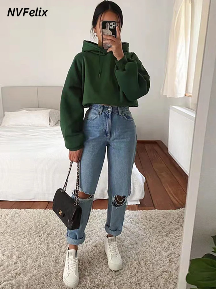 NVFelix мешковатые джинсы женские прямые джинсовые брюки для женщин модные