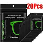 1-20 шт., многоразовые салфетки для протирания очков