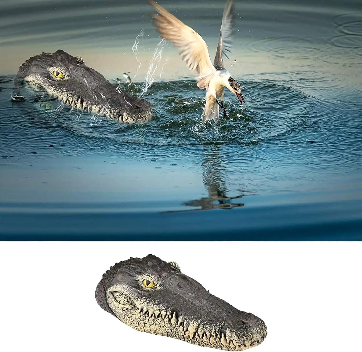 Плавающая Голова Аллигатора Игрушка Из Смолы Крокодила Отпугивающее Средство