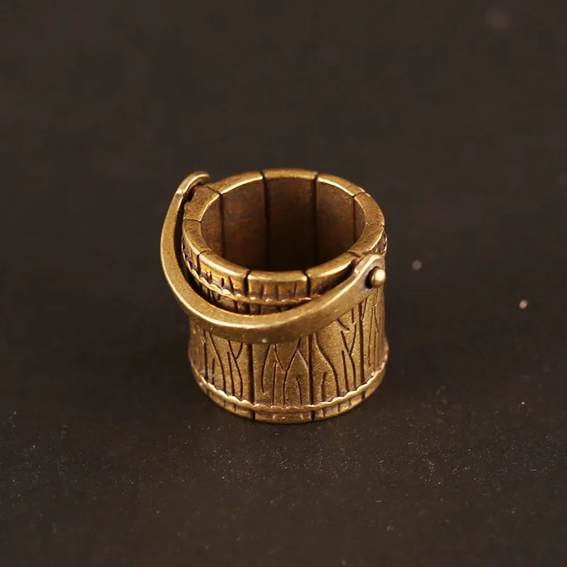 

Медный мини-брелок-ведро