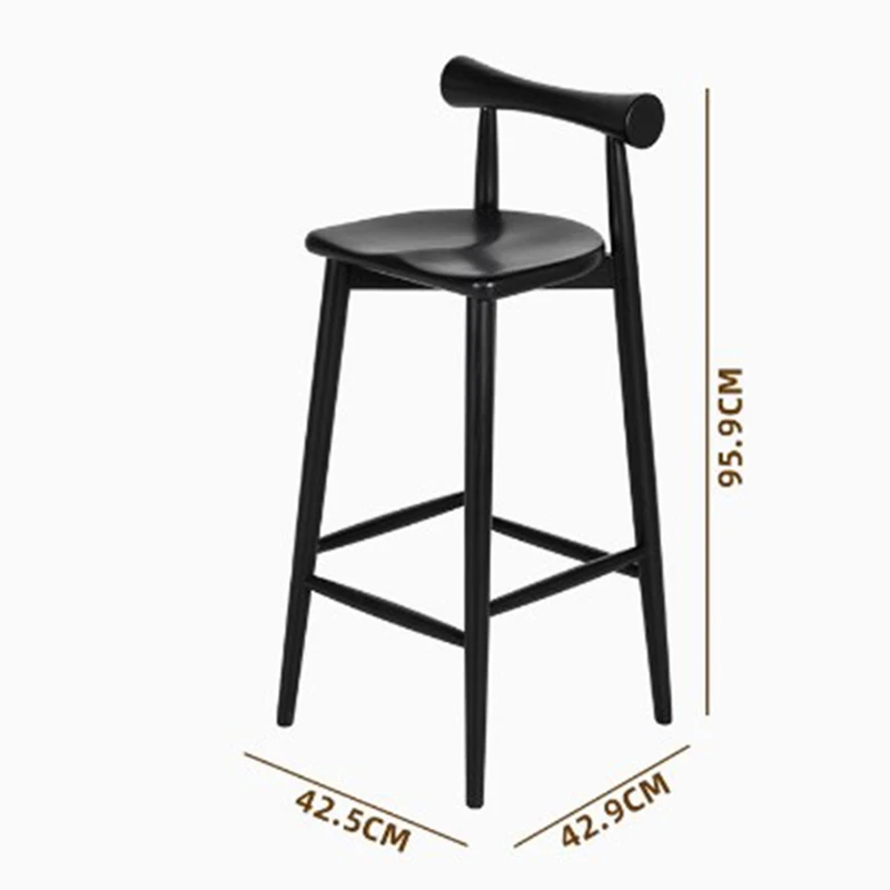 Качественные роскошные барные стулья для гостиной деревянные коричневые