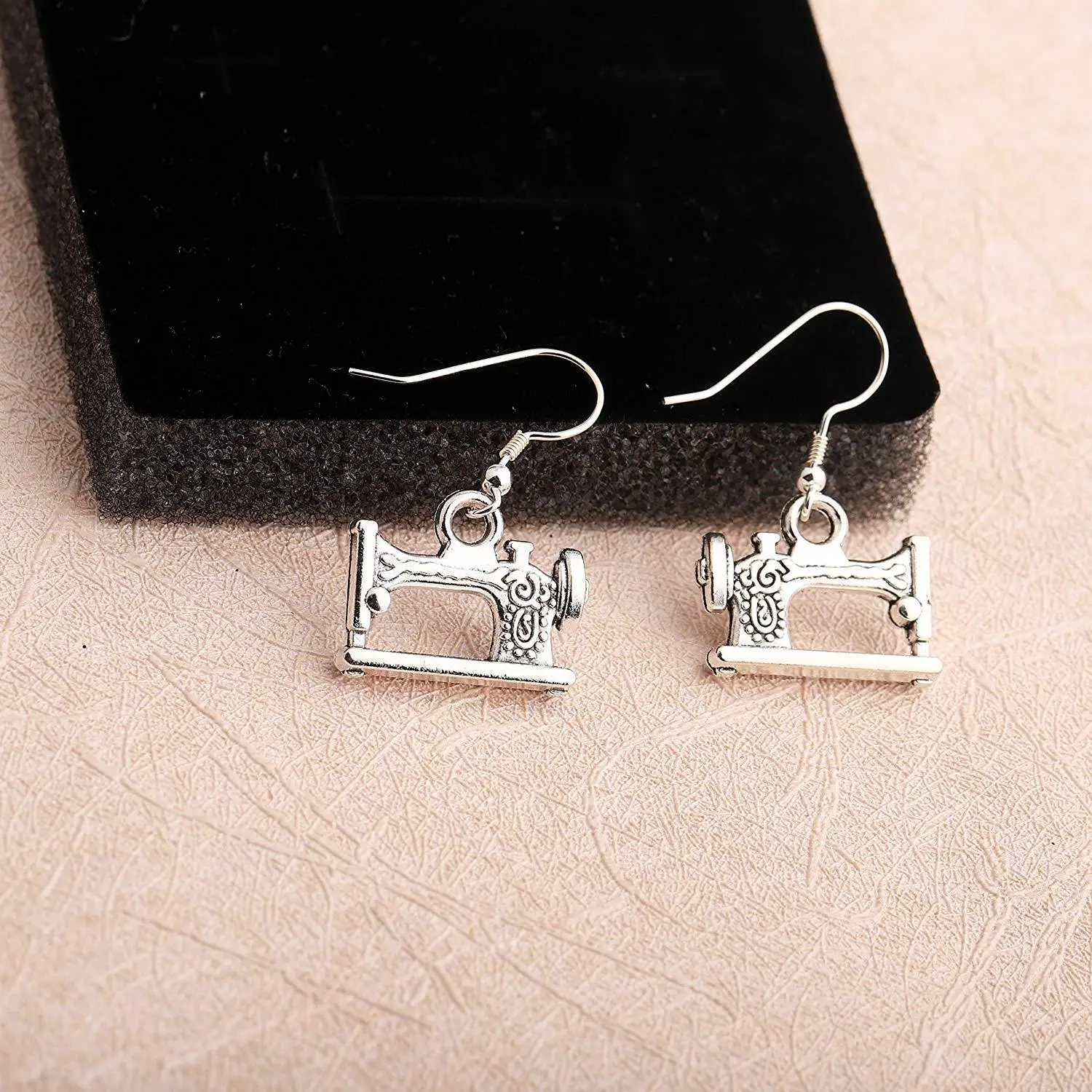 

Costume Designer Stylist Costume Designer Tailor Creative Sewing Machine Earrings