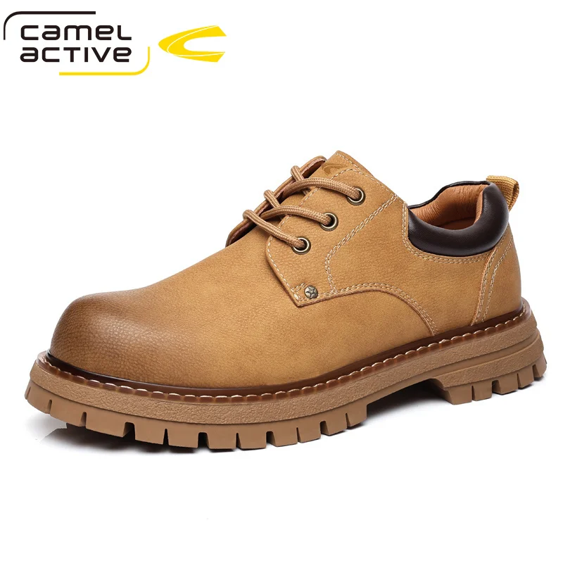 Мужская обувь Camel Active из натуральной кожи роскошная всесезонная качественная