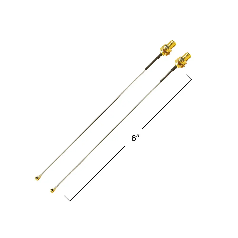 Фото Кабель IPEX U.FL - SMA Female, 6 дюймов, RG178, коаксиальный кабель-пигтейл для подключения антенны SMA к 4G/5G роутеру, модему, Wi-Fi №3