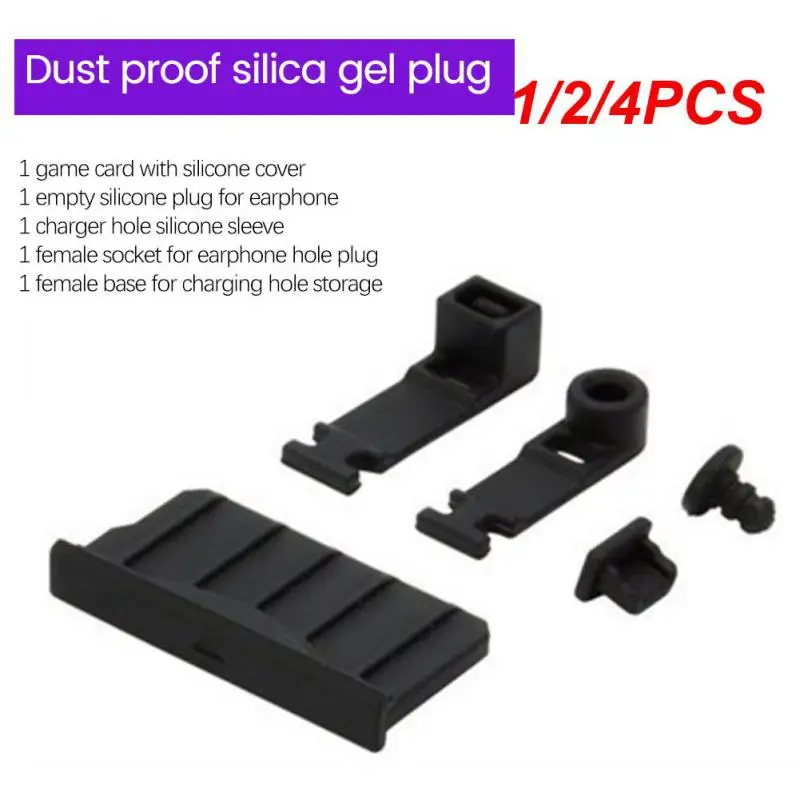 

1/2/4PCS Anti-dust Plug 1set Black Cover Card Slot High Quality For New 3ds Xl/ Ll 3dsxl 3dsll 2ds Cover Protector Earphone