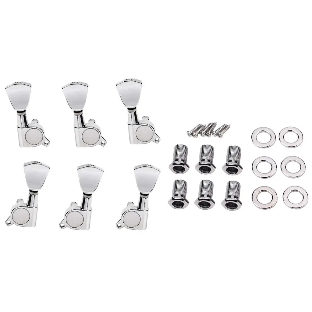 

Упаковка из 6 закрытых колышков для акустической гитары Запчасти для музыкальных инструментов