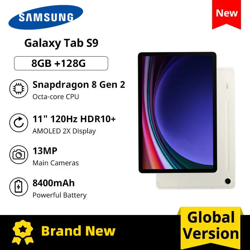 Планшет Samsung Galaxy Tab S9 5G 11&quot 8/128ГБ Wi-Fi Android