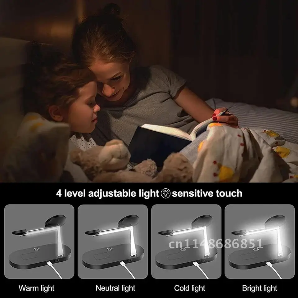 Беспроводная складная зарядная док-станция для Airpods Pro iWatch 7-1