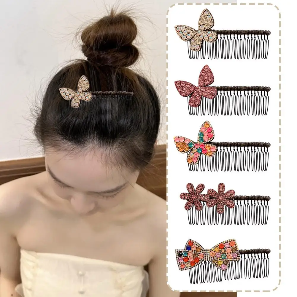 

Inverted Comb Hairclip Butterfly Hairclip Back Of The Headwear Hair Broken Spoon Female Head Bang Hairclip Sorting Children