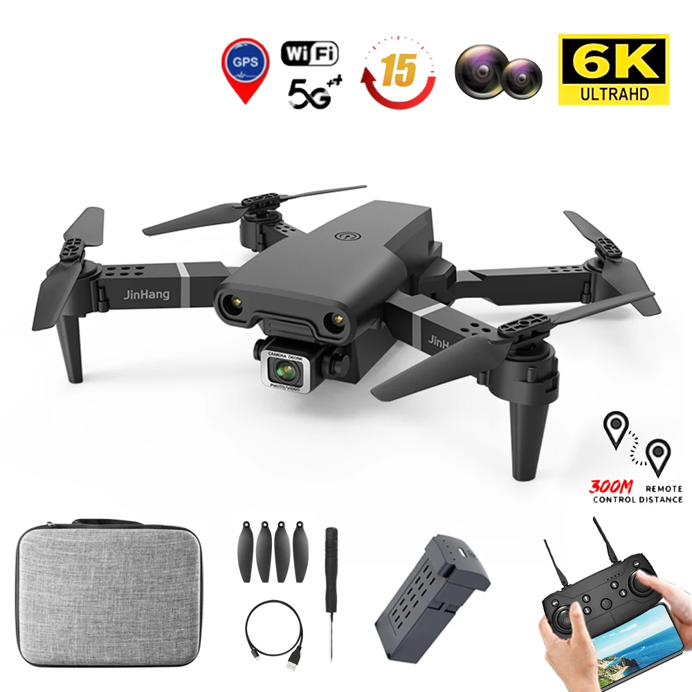 

New 5G K2 Pro GPS Drone 4k HD Dual Camera Visual Positioning 1080P WiFi Fpv Mini Drone Height RC Quadcopter Boy Toy Gift