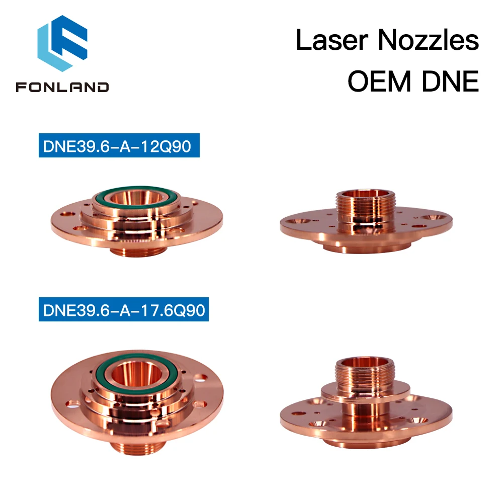 FONLAND DNE -2 End Connector Q90 D39.6mm H17.6/12mm M14 Air Outlet Accessories Seat Adapter For Fiber Laser Cutting Machine enlarge