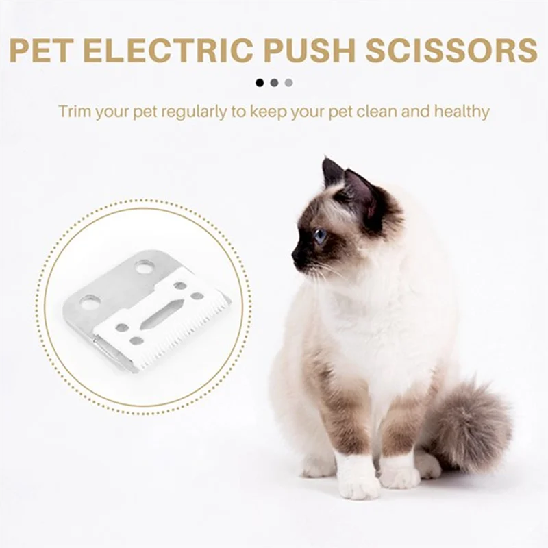 

Groove Tooth Unique Design Pro 2 Holes Hair Trimmer Replacement Blades Set for Wahl Hair Clipper Fit Magic Clip(B)