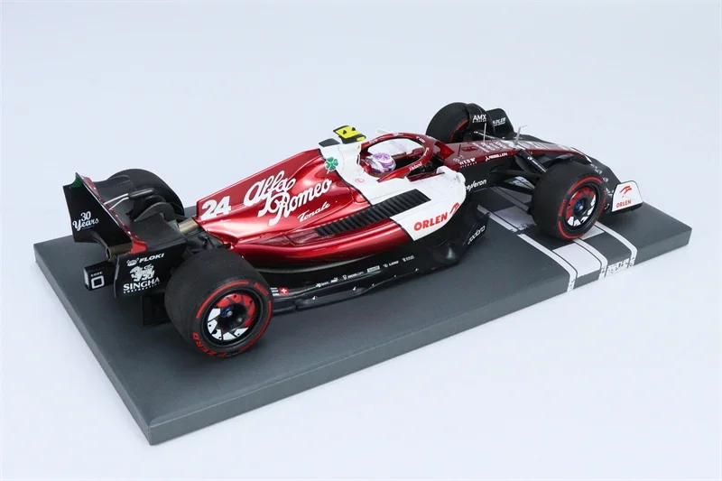 МИНИЧАПС 1:18 2022 F1 ALFA ROMEO ORLEN C42 # 24 ZHOU BAHRAIN GP Смола Модель автомобиля