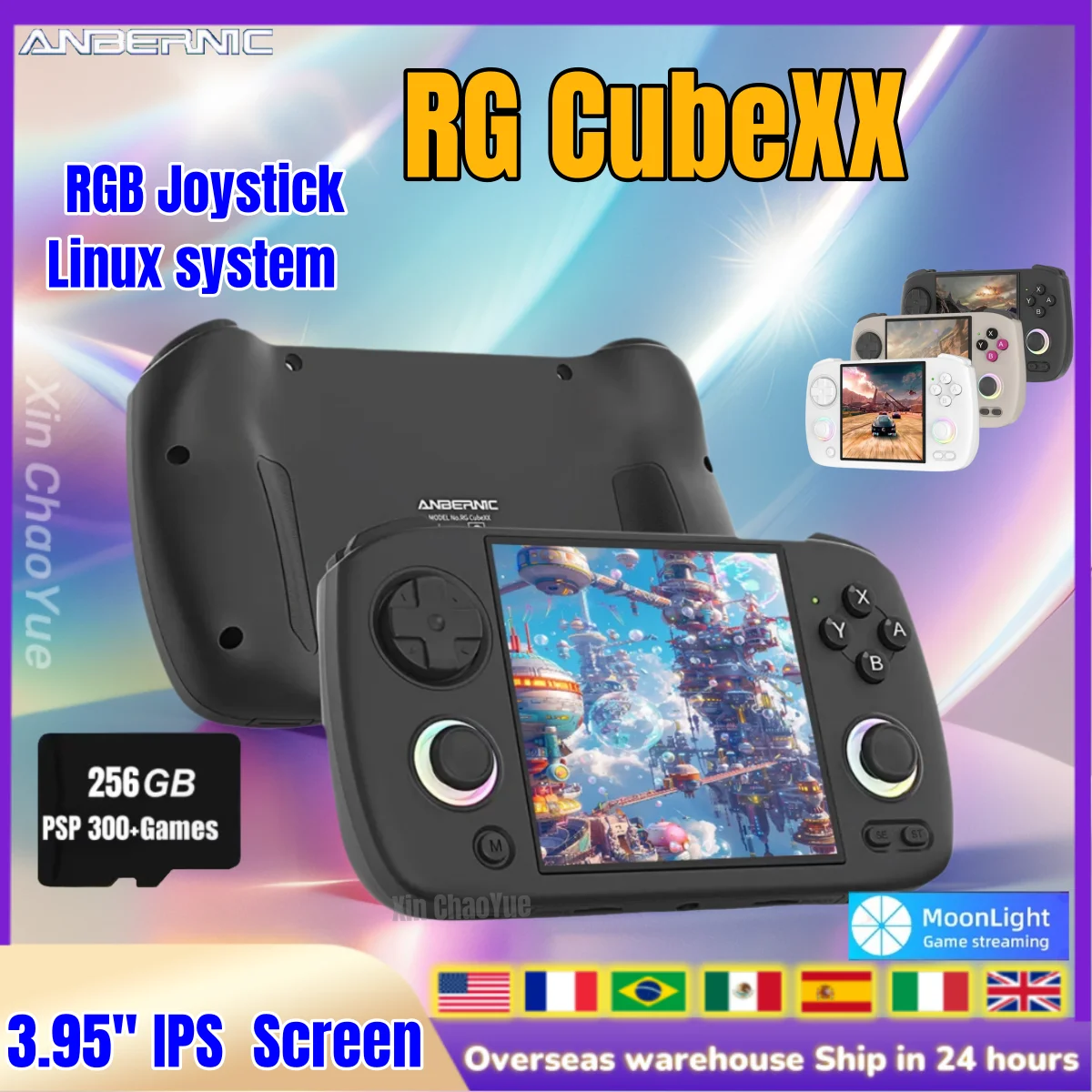 ANBERNIC RG CubeXX Ретро Портативная игровая консоль Linux RGB Джойстик Видеоигровой плеер