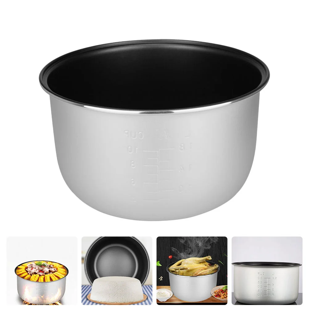 

Rice Cooker Liner Interior Accessories Cooker Liner Container Stainless Steel Inner Pot Rice Cooker Alloy Cooking Pot Container