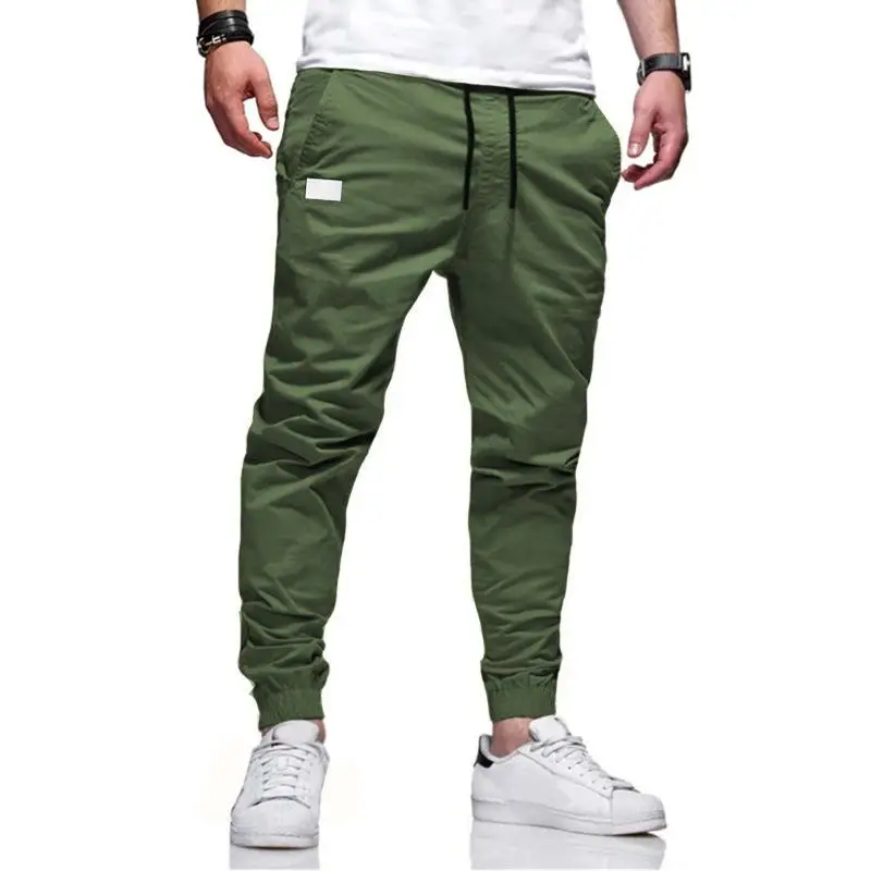 

Spring Autumn Men Linen Pants Harem Joggers Pants 2023 New Male Trouser Mens Joggers Solid Multi-Pocket Pants Hip Hop Sweatpants