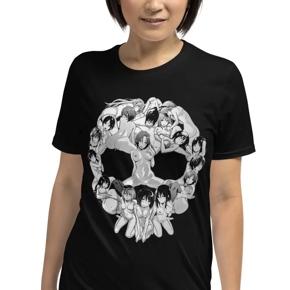 Футболка унисекс с коротким рукавом и черепом в готическом стиле Харадзюку