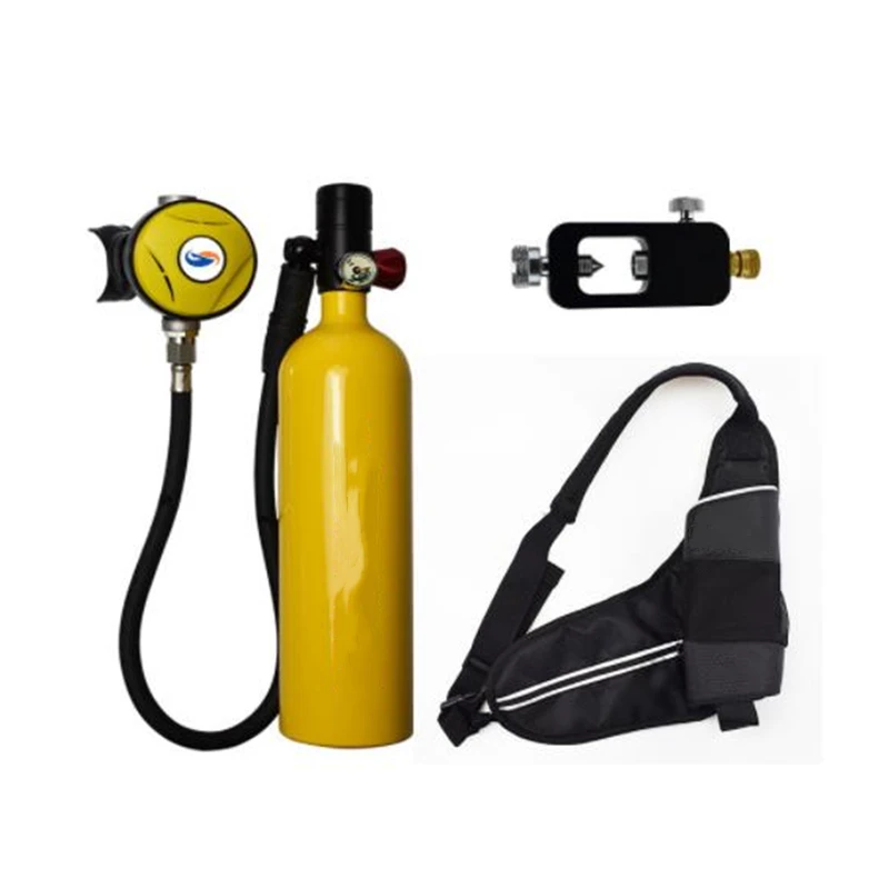 

1L Portable Diving Oxygen Tank Divers Spare Oxygen Equipment Leisure Diving Mini Scuba Tank for Snorkeling Breath