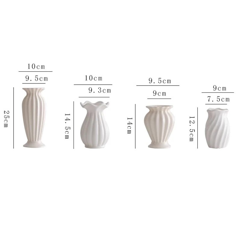 Гидропонная керамическая ваза для цветов эстетическое украшение маленькая в