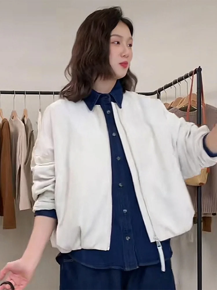 Верхняя одежда для женщин 2024 ранняя весна и осень новая повседневная укороченная