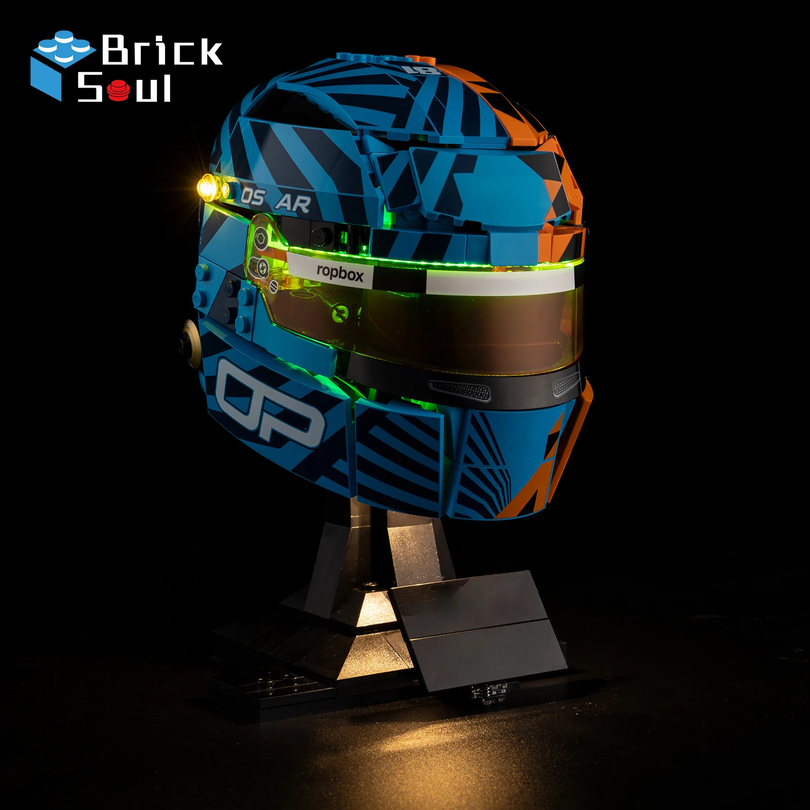 Фото Комплект светодиодной подсветки BrickSoul, подходящий для LEGO Scuderia Ferrari HP Lewis Hamilton Helmet 43014 43017 43022 43023 №4